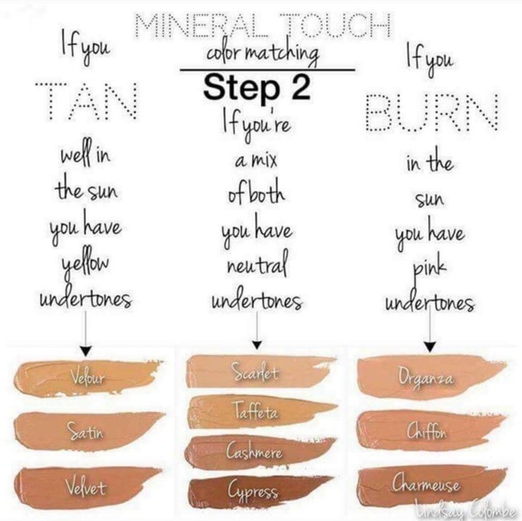 younique liquid foundation colors